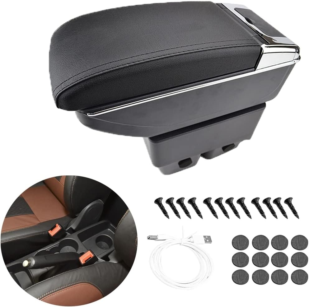 Armsteun Ford Fiesta 2009-2017 Zwart Leer - 34% Korting!