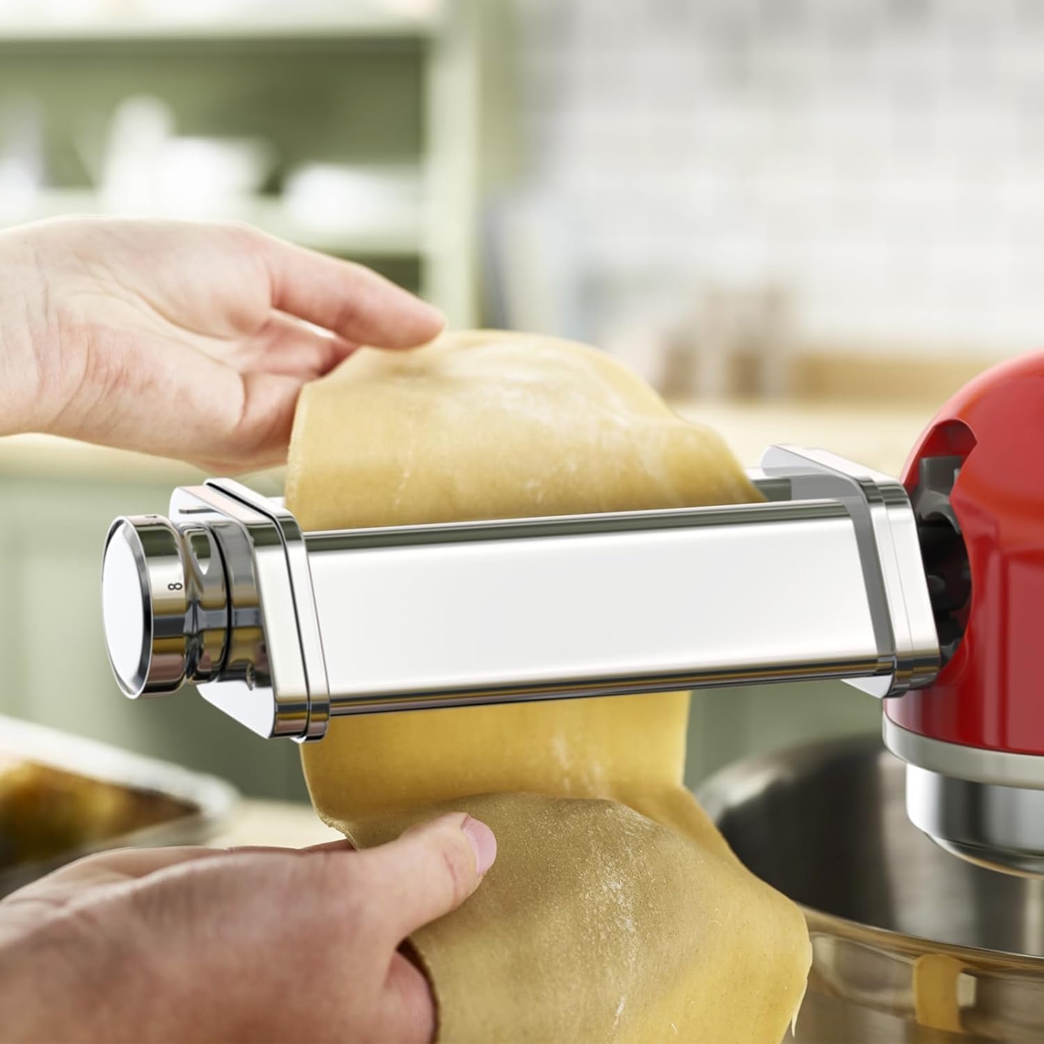 GVODE Roestvrij stalen accessoires voor Kenwood KMX750 Chef KVC85 Noedelaccessoires met 8 toetsen