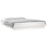VidaXL Houten Bedframe Wit met LED (120x200cm) - 35% Korting!