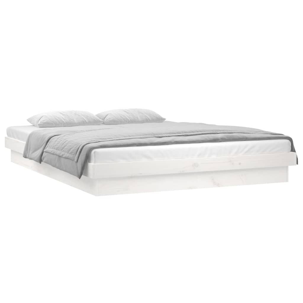 VidaXL Houten Bedframe Wit met LED (120x200cm) - 35% Korting!