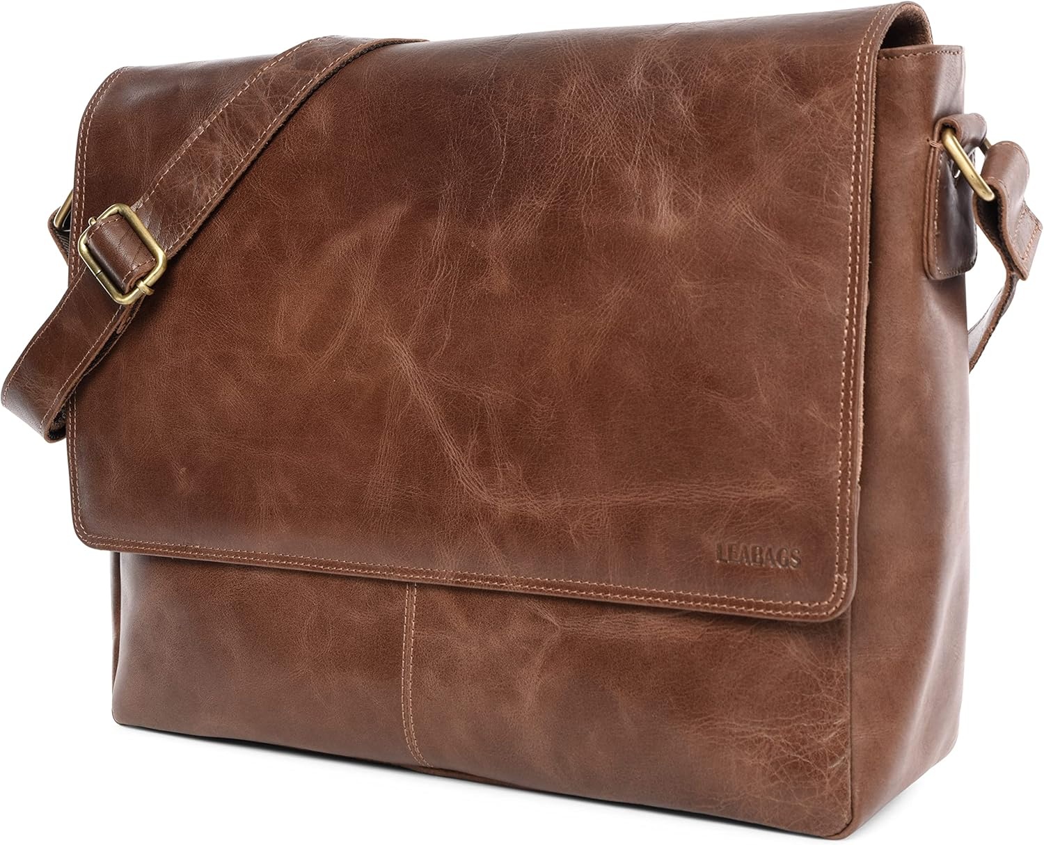 35% Korting: Vintage Buffleren Laptoptas 15" Uniseks Zwart
