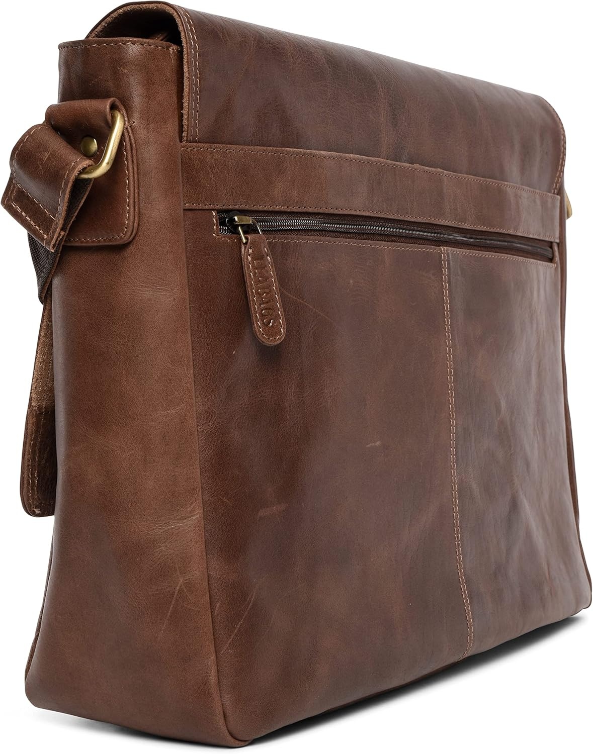 35% Korting: Vintage Buffleren Laptoptas 15" Uniseks Zwart