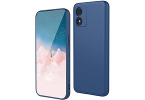 Hoesje Motorola Moto E13 Blauw - Flexibel Siliconen - Schokbestendig - 69% Korting!