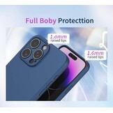 Hoesje Motorola Moto E13 Blauw: Flexibel Siliconen & Schokbestendig