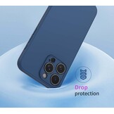 Hoesje Motorola Moto E13 Blauw: Flexibel Siliconen & Schokbestendig