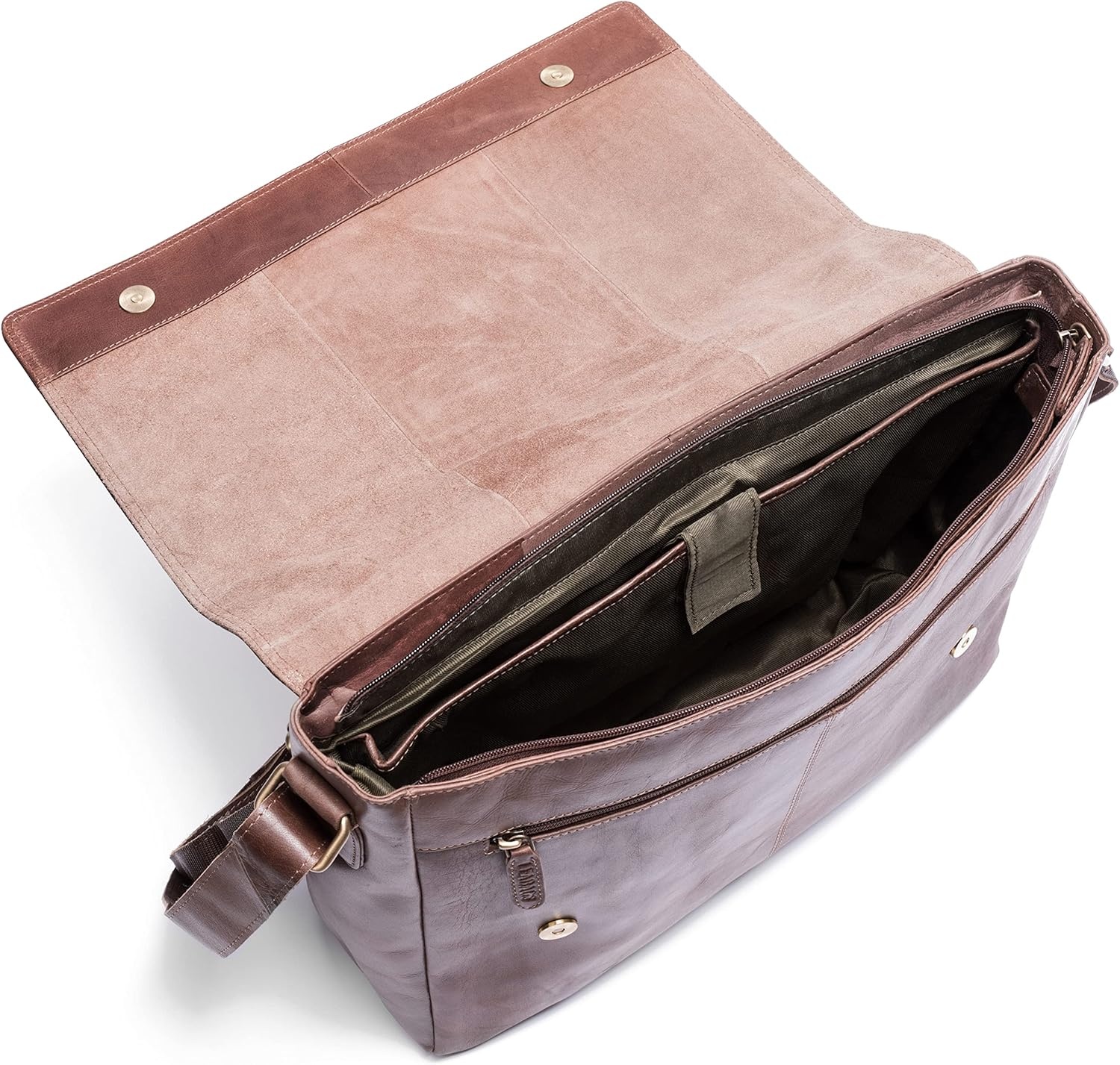 35% Korting: Vintage Buffleren Laptoptas 15" Uniseks Zwart