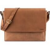 35% Korting: Vintage Buffleren Laptoptas 15" Uniseks Zwart