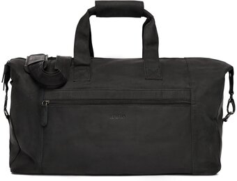 Leren Weekender Tas 41L Zwart - 35% Korting