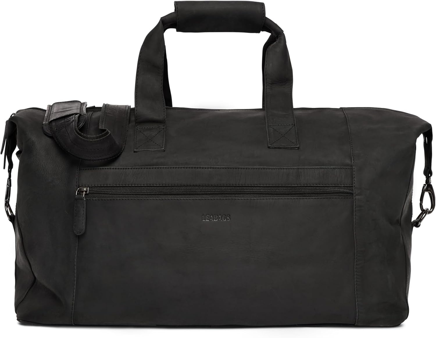 Leren Weekender Tas 41L Zwart - 35% Korting