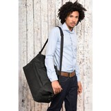 Leren Weekender Tas 41L Zwart - 35% Korting