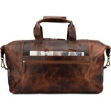 Leren Weekender Tas 41L Zwart - 35% Korting