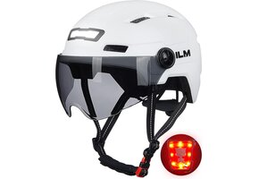 Veilige Fietshelm met LED Verlichting - Volwassenen (56% korting)