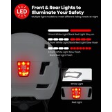 Fietshelm Volwassenen met LED, 34% Korting