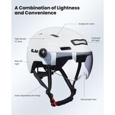 Fietshelm Volwassenen met LED, 34% Korting