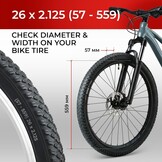 Fincci 26x2.125 Vouwband voor MTB/Hybride Fiets - 34% Korting!