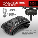 Fincci 26x2.125 Vouwband voor MTB/Hybride Fiets - 34% Korting!