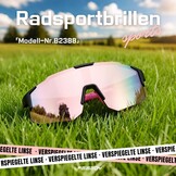 Roze Sport Zonnebril Fietsbril met UV400 Bescherming | 28% Korting