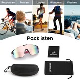 Roze Sport Zonnebril Fietsbril met UV400 Bescherming | 28% Korting