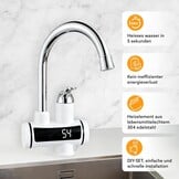 Elektrische Warmwaterkraan 33% Korting - Direct Warm Water!