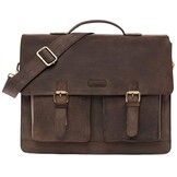 Leren Aktetas Donkerbruin - 35% Korting | Laptops tot 15"