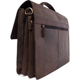 Leren Aktetas Donkerbruin - 35% Korting | Laptops tot 15"
