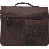 Leren Aktetas Donkerbruin - 35% Korting | Laptops tot 15"