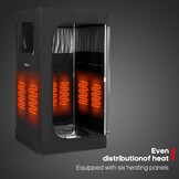 Draagbare Infraroodsauna Tent (35% Korting!) 80x80x150cm Zwart