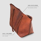 Roodbruine Vintage Leren Dames Schoudertas (34% korting)