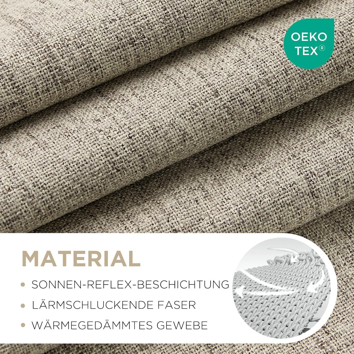 Verduisterende Gordijnen Linnenlook 140x220cm (2 stuks) | -34%