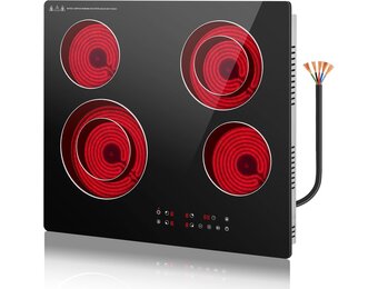 Geretourneerde Keramische Kookplaat 60cm 4 Zones | 29% Korting