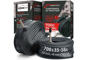 Fietsbinnenbanden 700x32-38c (2 stuks) met 48mm Presta ventiel - 73% korting