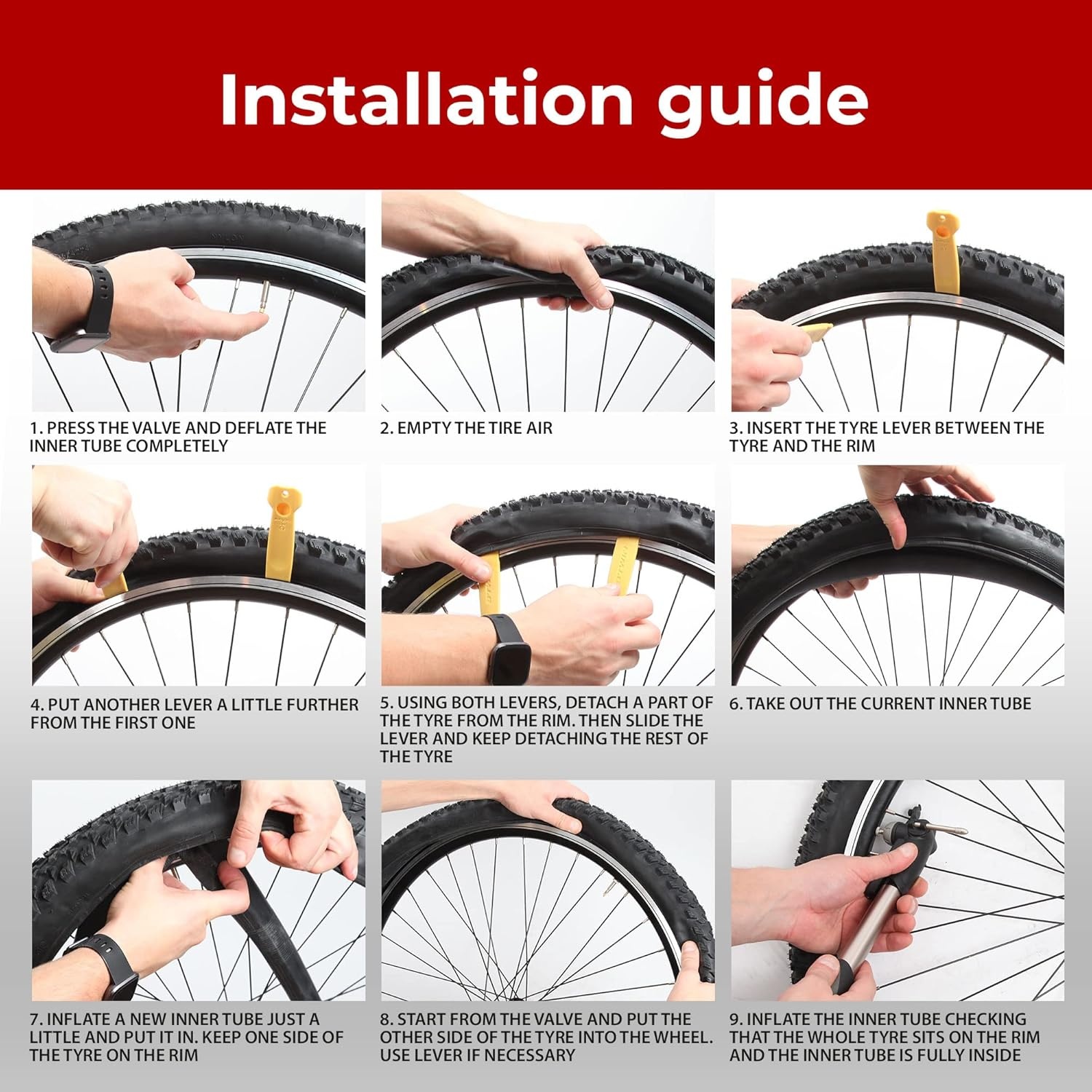 Fietsbinnenbanden 700x32-38c (2 stuks) met 48mm Presta ventiel - 75% Korting!