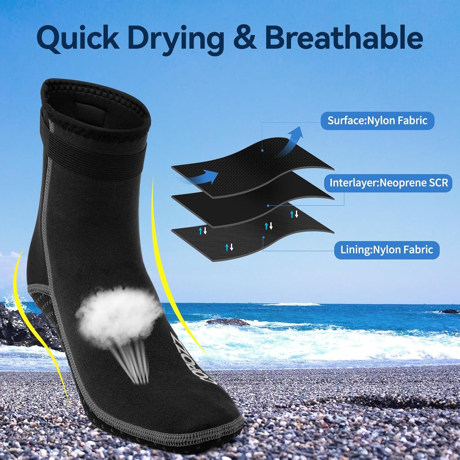 Neopreen Duiksokken 3mm - Warm & Beschermend | 73% Korting