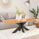 Tafelblad Massief Acaciahout Ovaal 110x40cm - 34% Korting