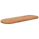 Tafelblad Massief Acaciahout Ovaal 110x40cm - 34% Korting