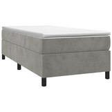 Lichtgrijs Fluweel Bedframe 90x200cm - 34% Korting!
