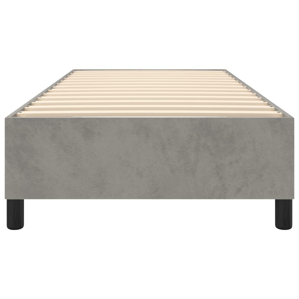 Lichtgrijs Fluweel Bedframe 90x200cm - 34% Korting!