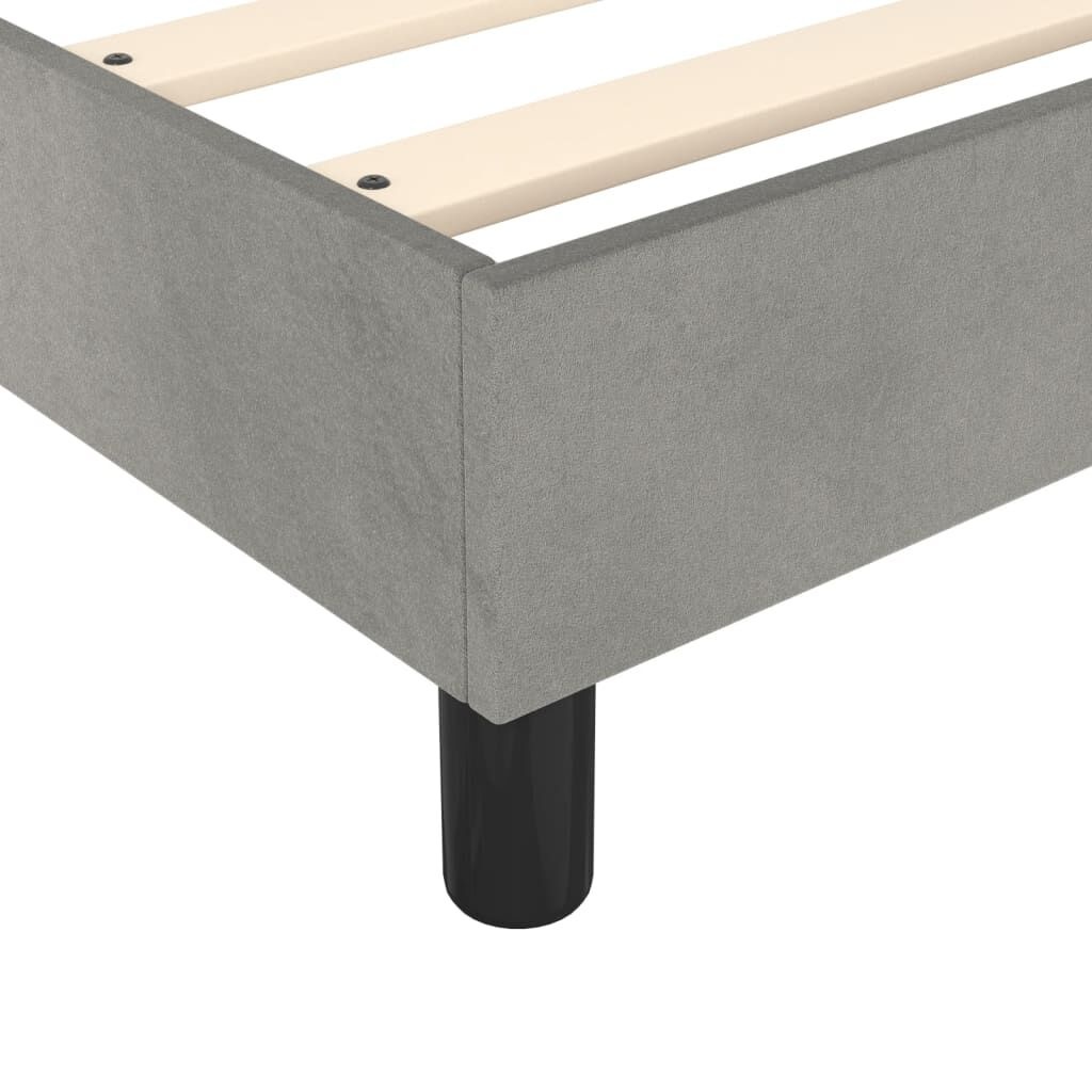Lichtgrijs Fluweel Bedframe 90x200cm - 34% Korting!