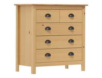 VidaXL Dressoir Hill 79x40x80 cm Grenenhout - 30% Korting!