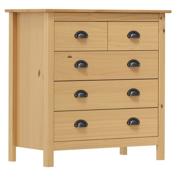 VidaXL Dressoir Hill 79x40x80 cm Grenenhout - 30% Korting!