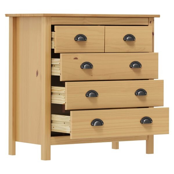 VidaXL Dressoir Hill 79x40x80 cm Grenenhout - 30% Korting!