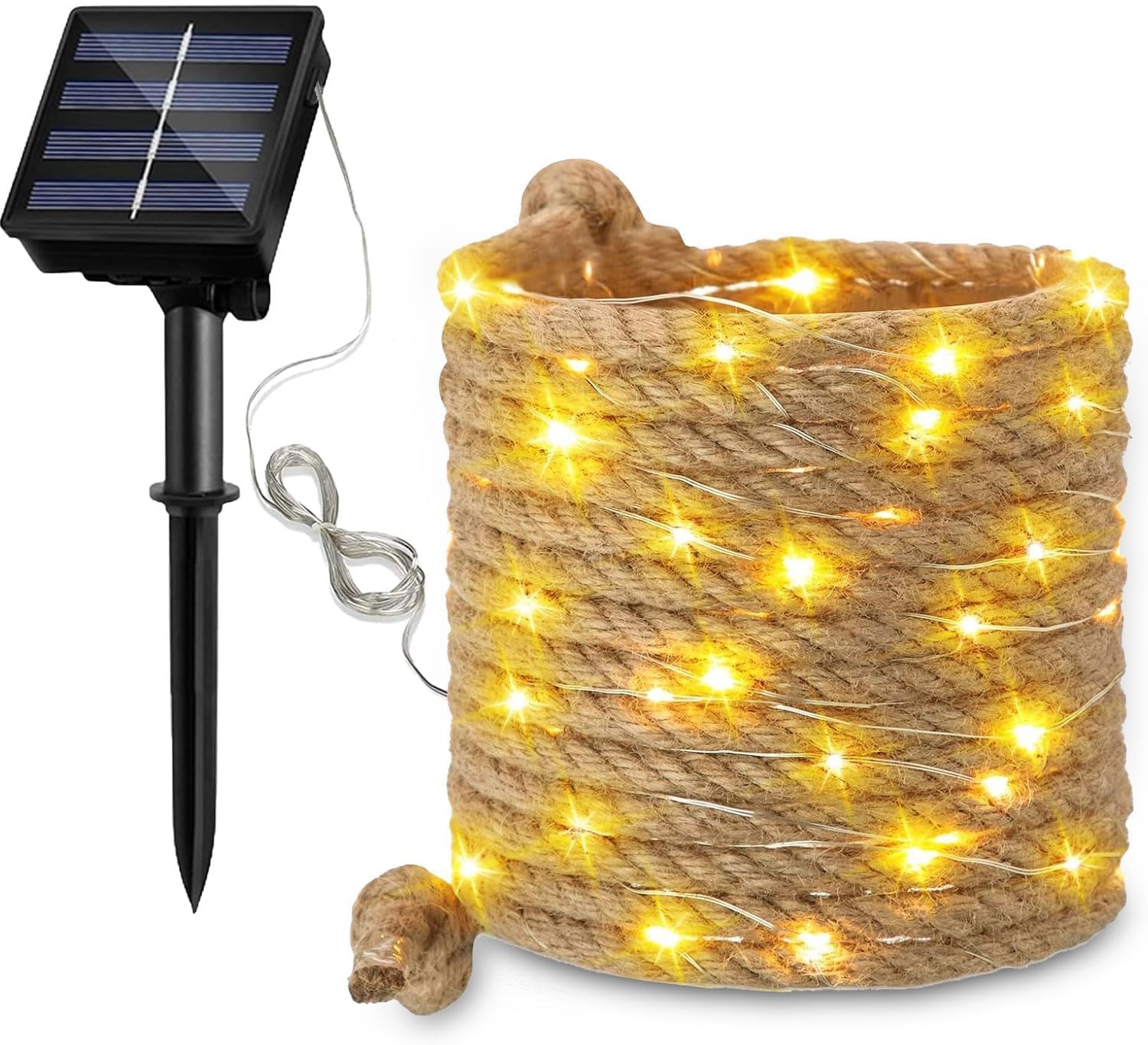 Solarlampen Touw 15m 300 LED Warm Wit - 32% Korting!