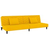 Geel Fluweel Slaapbank (2-zits) - 35% Korting