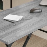 vidaXL Bureau 149x149x75 cm bewerkt hout grijs sonoma eikenkleurig