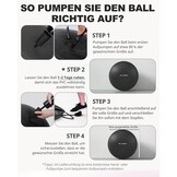 XXL Balansoefenbal Zwart (78-85cm) - 32% Korting!