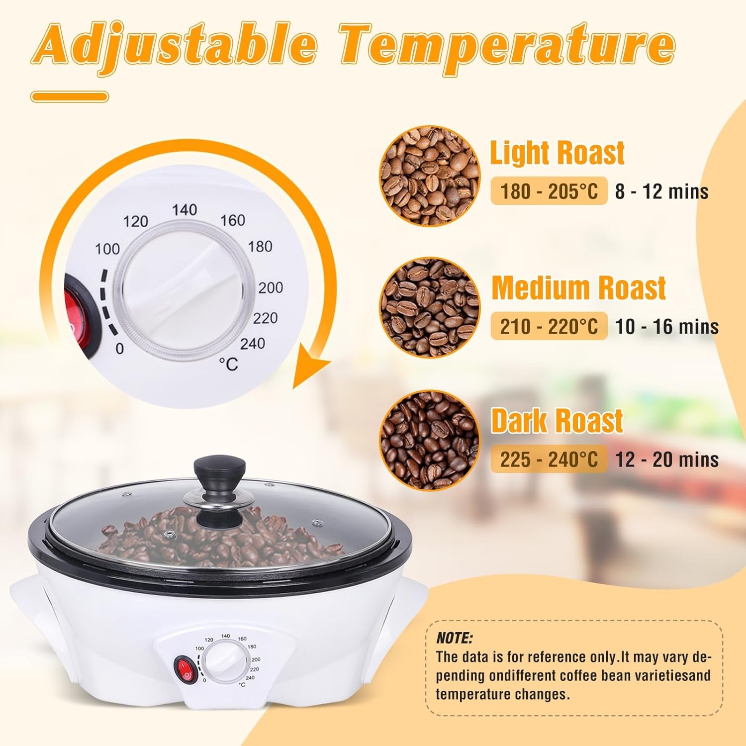 YUCHENGTECH Koffiebrander 500g (54% Korting!)