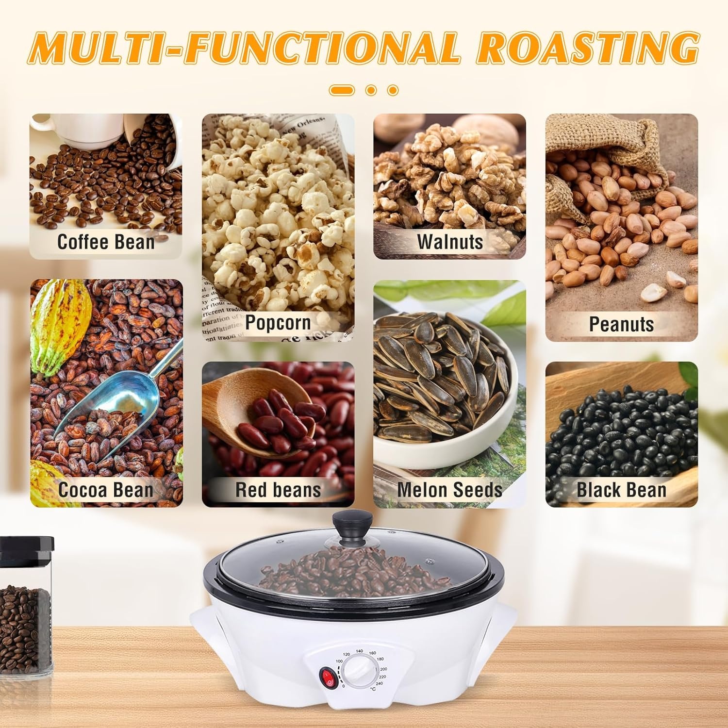 YUCHENGTECH Koffiebrander 500g (54% Korting!)