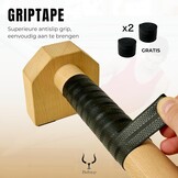 Houten Parallettes | Puch up stands Calisthenics | Handstand Antislip Paralletten voor Gymnastiek, Fitness, Yoga | Handgrepen krachttraining Crossfit-accessoires