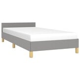 Lichtgrijs bedframe stof 90x200 cm - 52% korting
