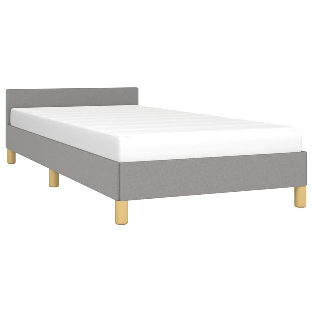 Lichtgrijs bedframe stof 90x200 cm - 52% korting